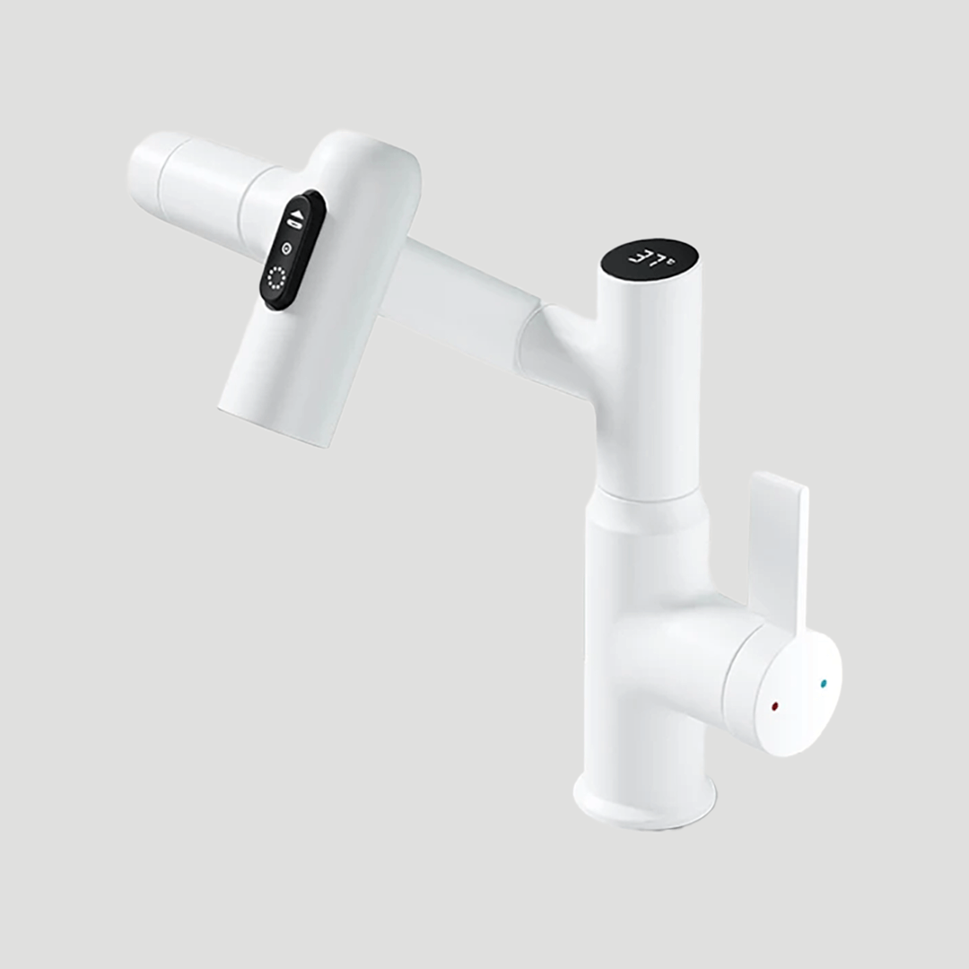Keukenkraan met LED Temperatuurdisplay – 360° Draaibare Design Kraan | Sansoti