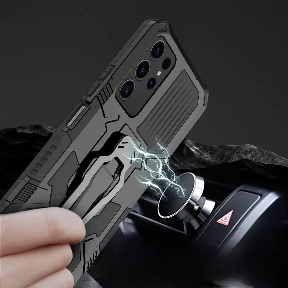 Robuste Telefonhülle mit Clip für Samsung Galaxy – stoßfest, aus hartem PC und TPU, fingerabdruckabweisend, schützend | Sansoti