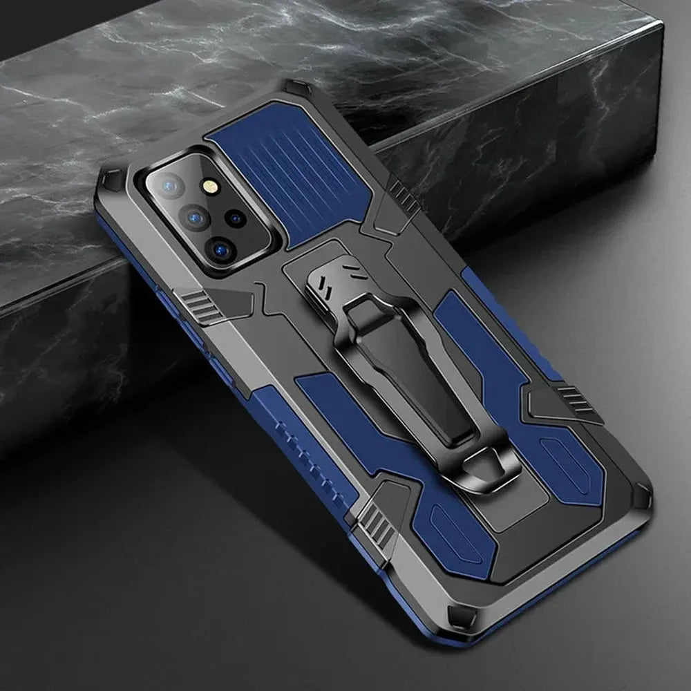 Robuste Telefonhülle mit Clip für Samsung Galaxy – stoßfest, aus hartem PC und TPU, fingerabdruckabweisend, schützend | Sansoti