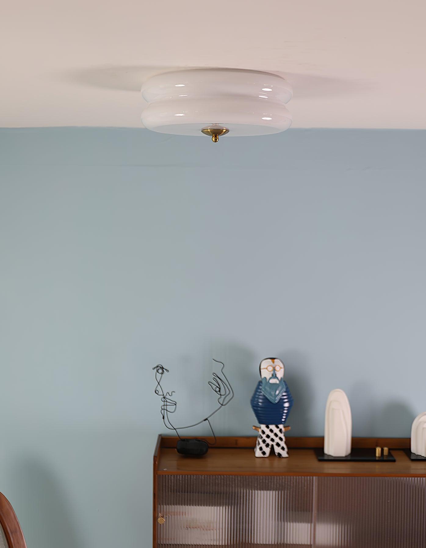 Art-déco-Deckenleuchte mit geometrischem Design und warmem LED-Licht für stilvolle Interieurs | Restfield