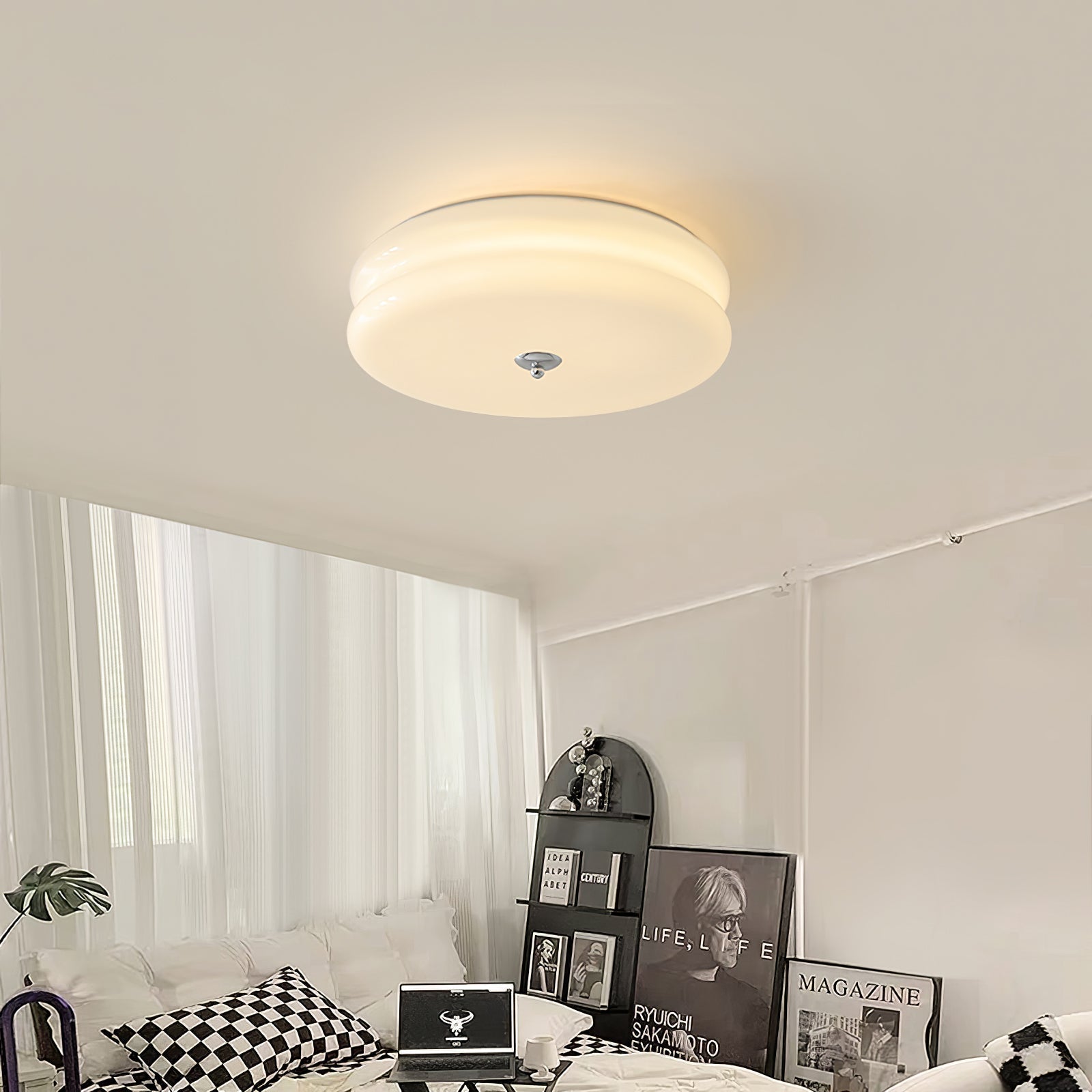 Art-déco-Deckenleuchte mit geometrischem Design und warmem LED-Licht für stilvolle Interieurs | Restfield