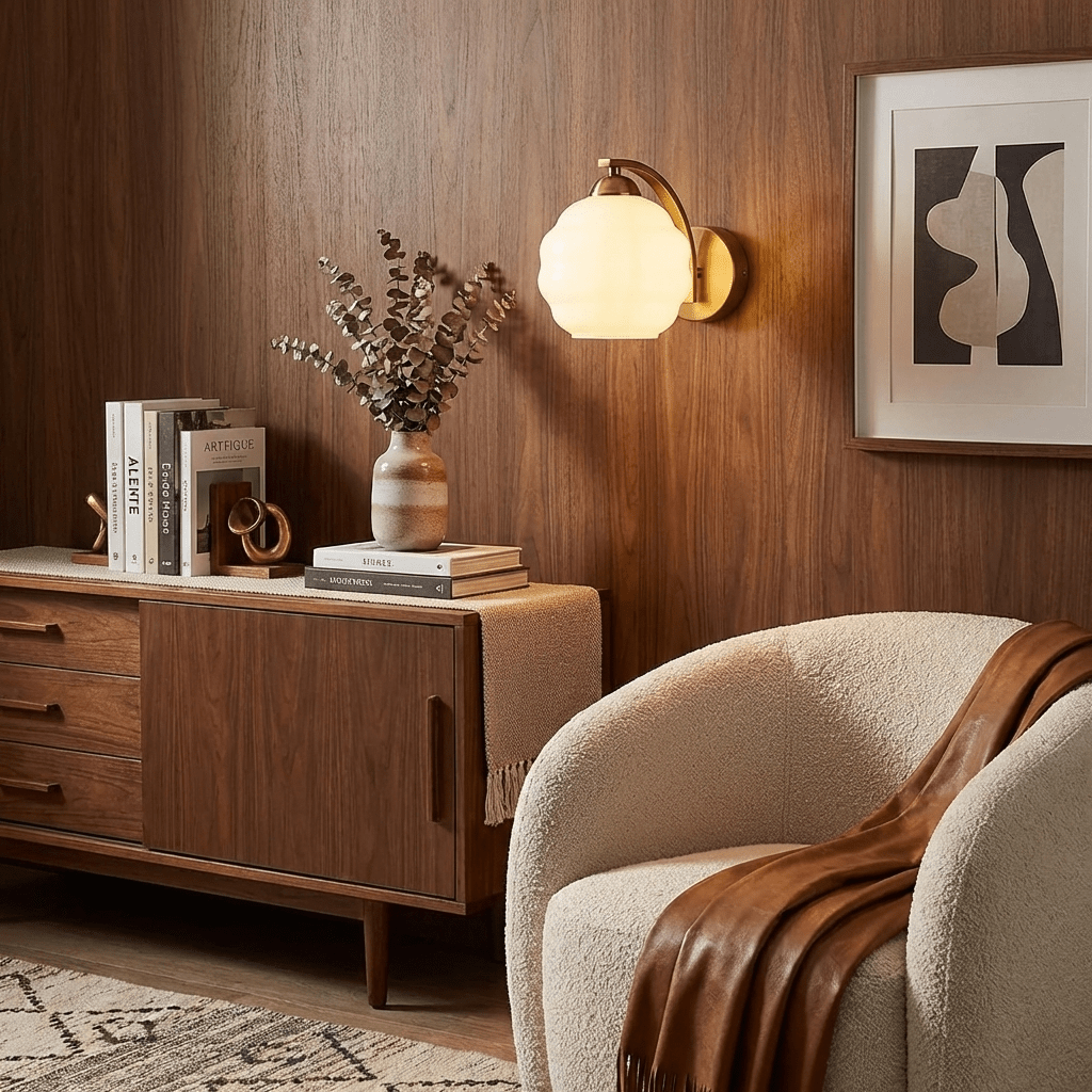 Art Deco Wandlamp Vintage Melkglas Armatuur Klassiek E26 E27 Fitting 1920s Geïnspireerd Interieurverlichting Woonkamer Gang Slaapkamer | Sansoti