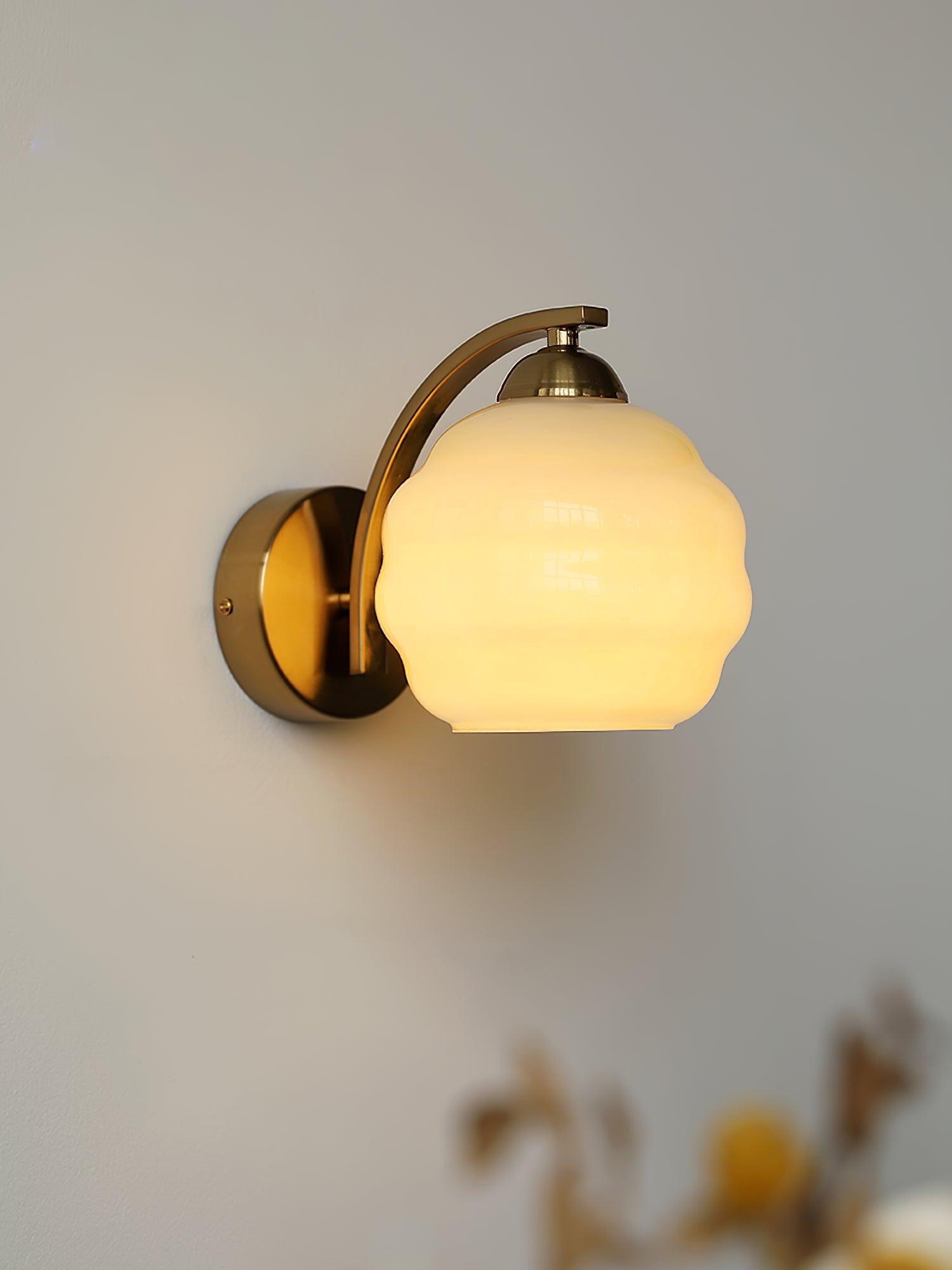 Art Deco Wandlamp Vintage Melkglas Armatuur Klassiek E26 E27 Fitting 1920s Geïnspireerd Interieurverlichting Woonkamer Gang Slaapkamer | Sansoti