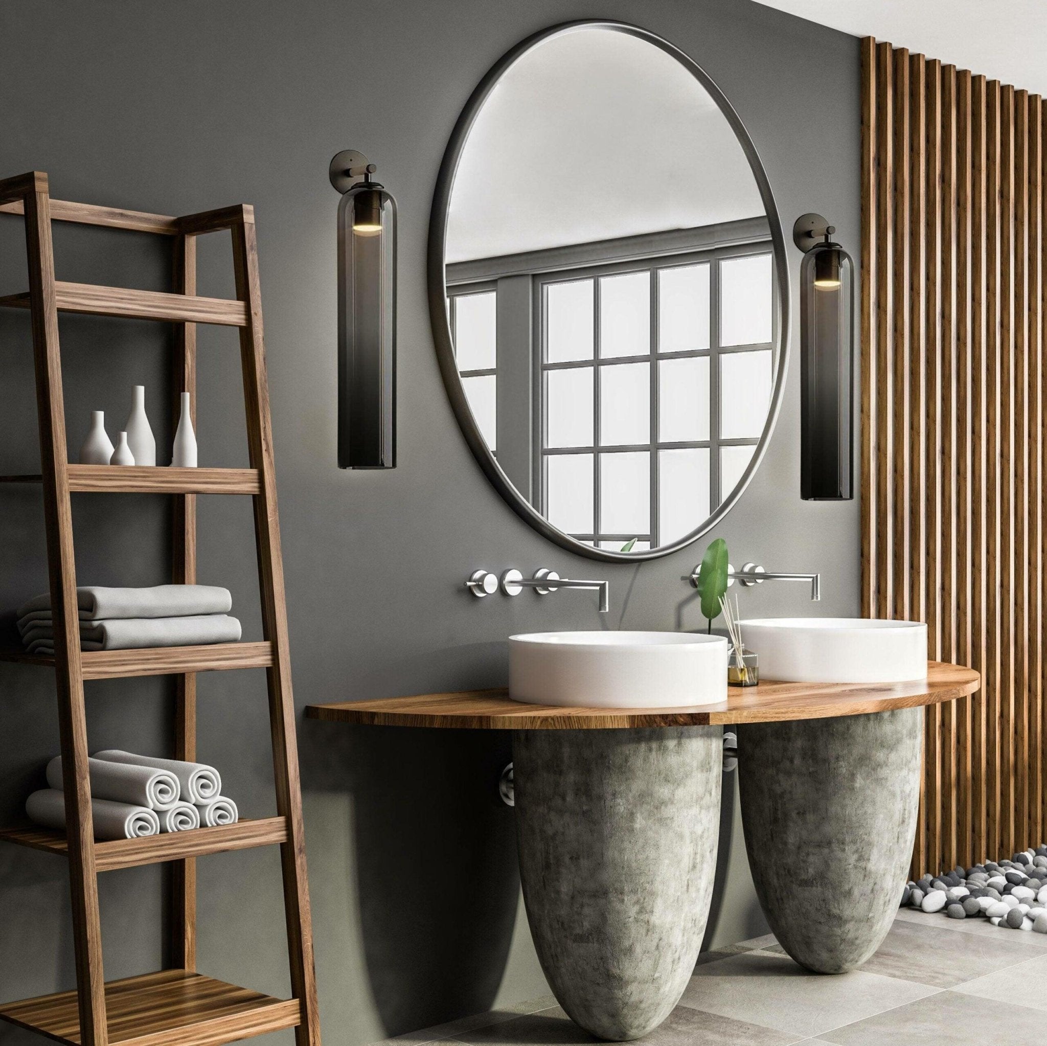 Glazen wandlamp met cilindervorm – elegante wandverlichting voor binnen | Sansoti