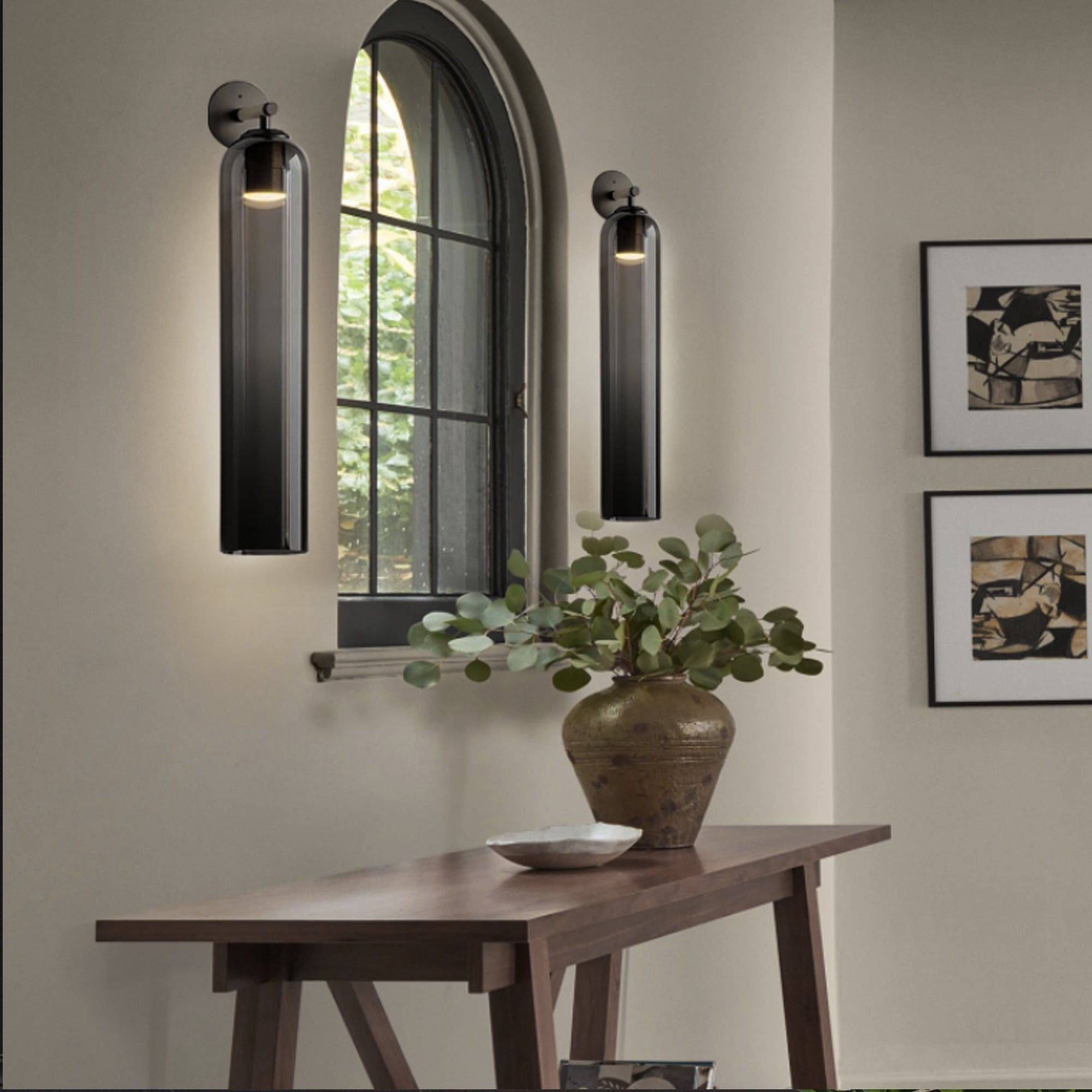 Glazen wandlamp met cilindervorm – elegante wandverlichting voor binnen | Sansoti