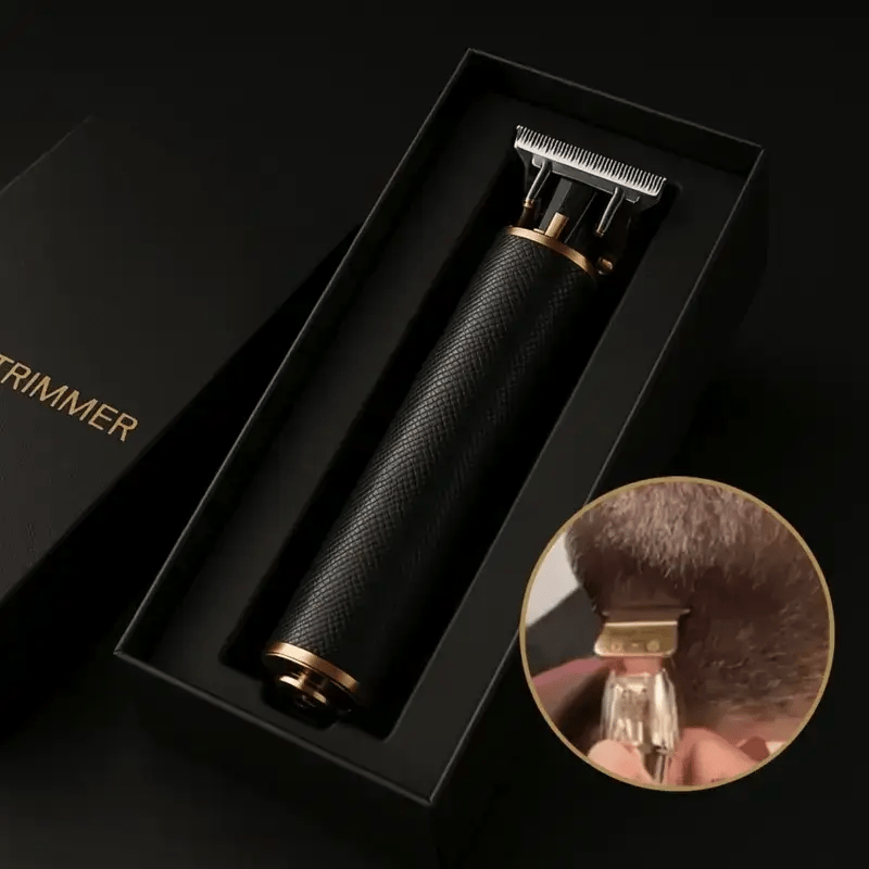 Professionele Precisietrimmer met Koolstofstalen Mesjes – Oplaadbaar 120 Min – Barbier Kwaliteit voor Baardcontouren en Haarstyling Thuis | Sansoti