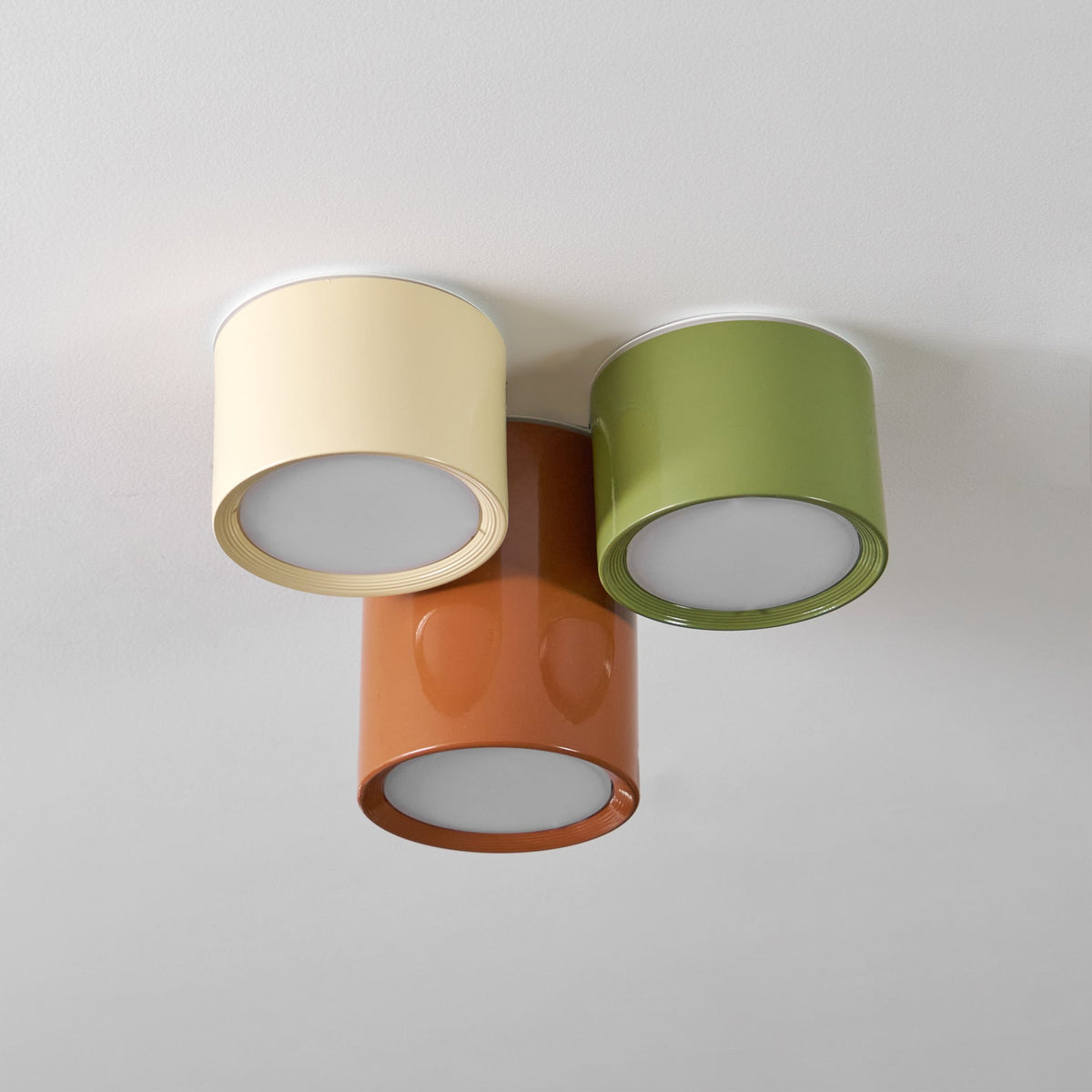 Ceiling Light Colored Metal Cylindrical Design Warm Light Bedroom Hallway Children's Room Living Room Ambient Lighting | Sansoti