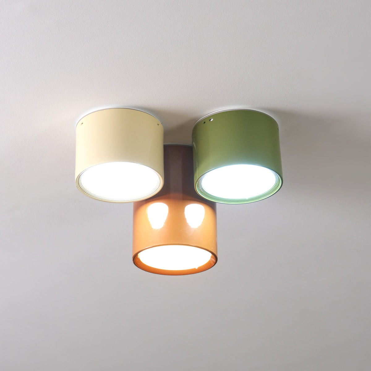 Ceiling Light Colored Metal Cylindrical Design Warm Light Bedroom Hallway Children's Room Living Room Ambient Lighting | Sansoti