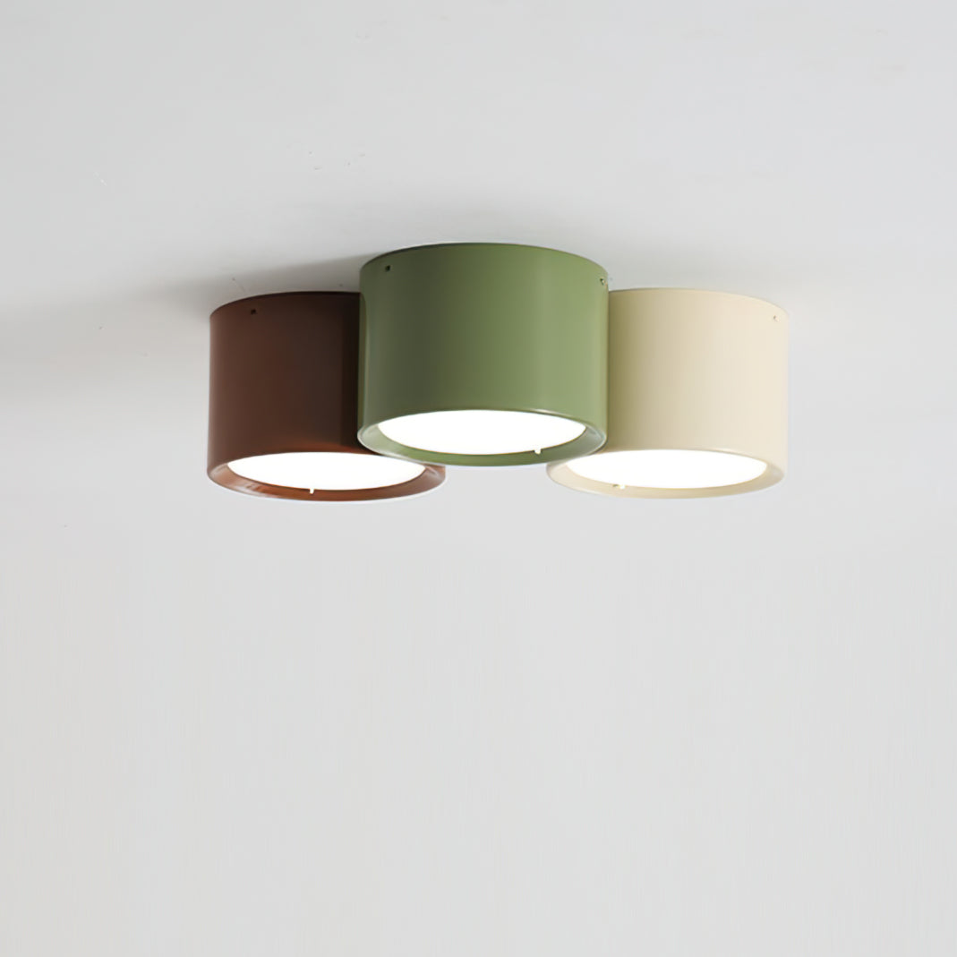 Ceiling Light Colored Metal Cylindrical Design Warm Light Bedroom Hallway Children's Room Living Room Ambient Lighting | Sansoti