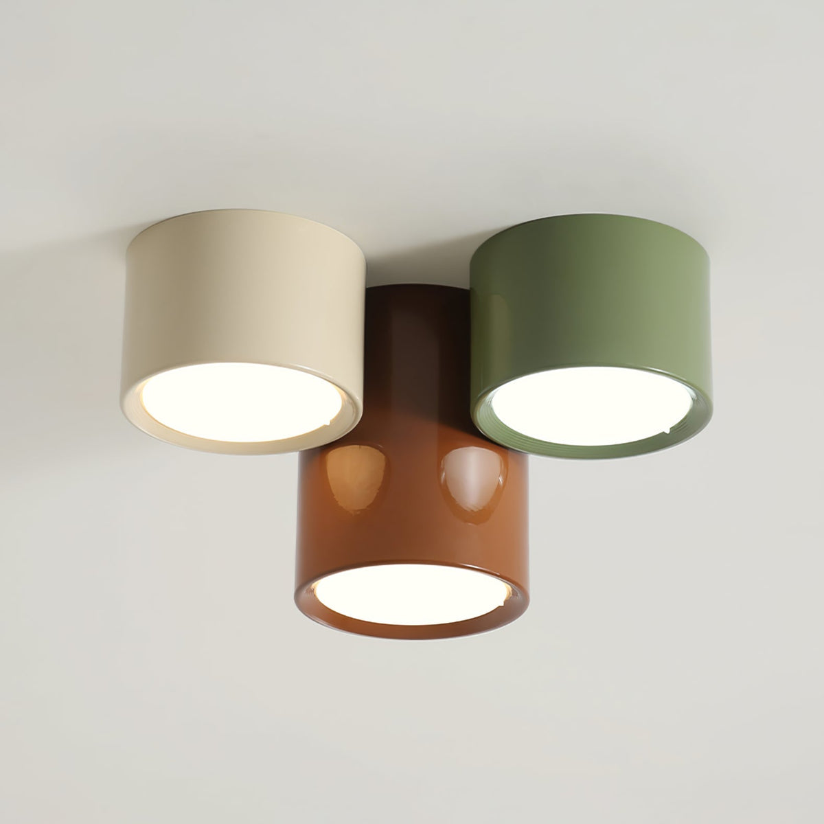 Ceiling Light Colored Metal Cylindrical Design Warm Light Bedroom Hallway Children's Room Living Room Ambient Lighting | Sansoti