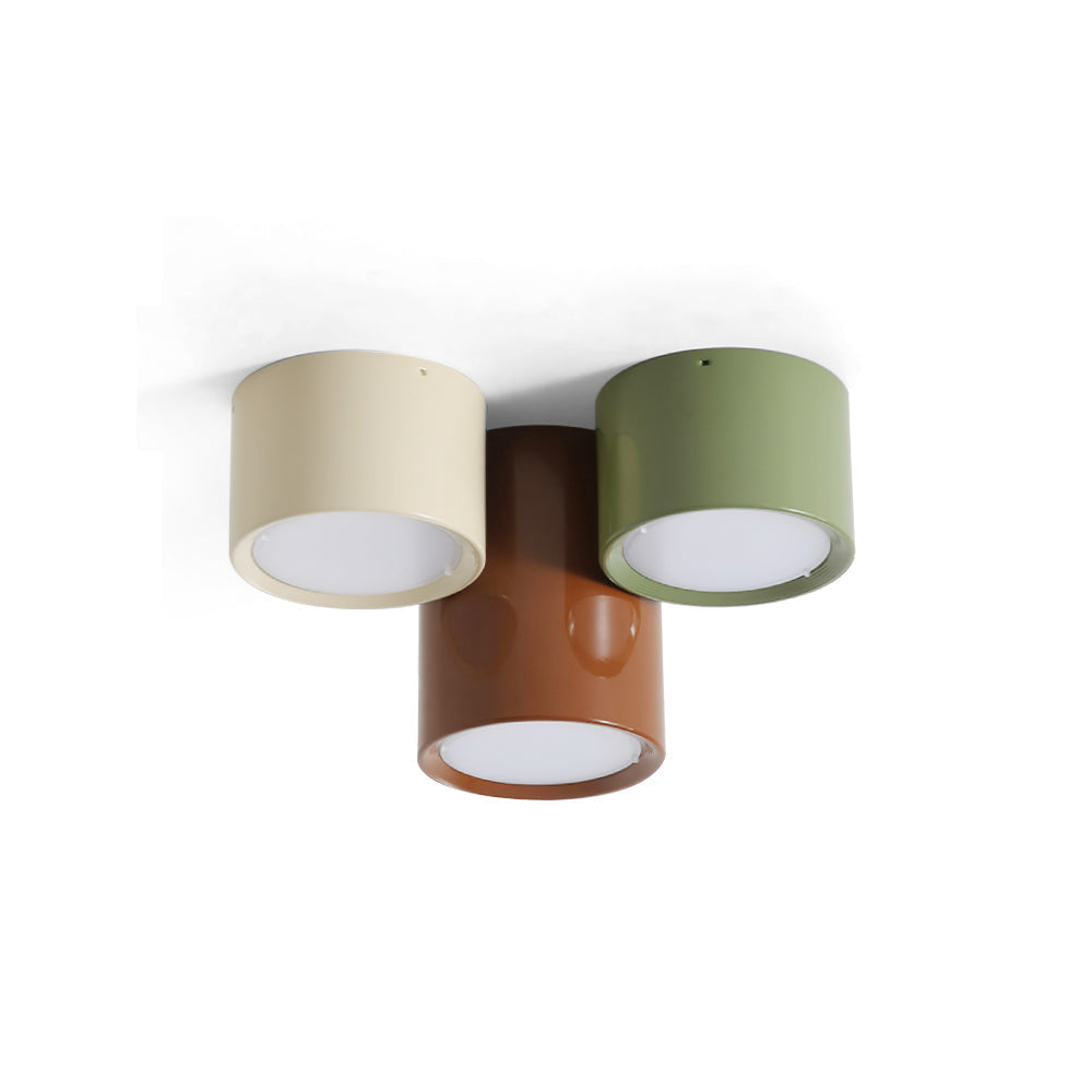 Ceiling Light Colored Metal Cylindrical Design Warm Light Bedroom Hallway Children's Room Living Room Ambient Lighting | Sansoti