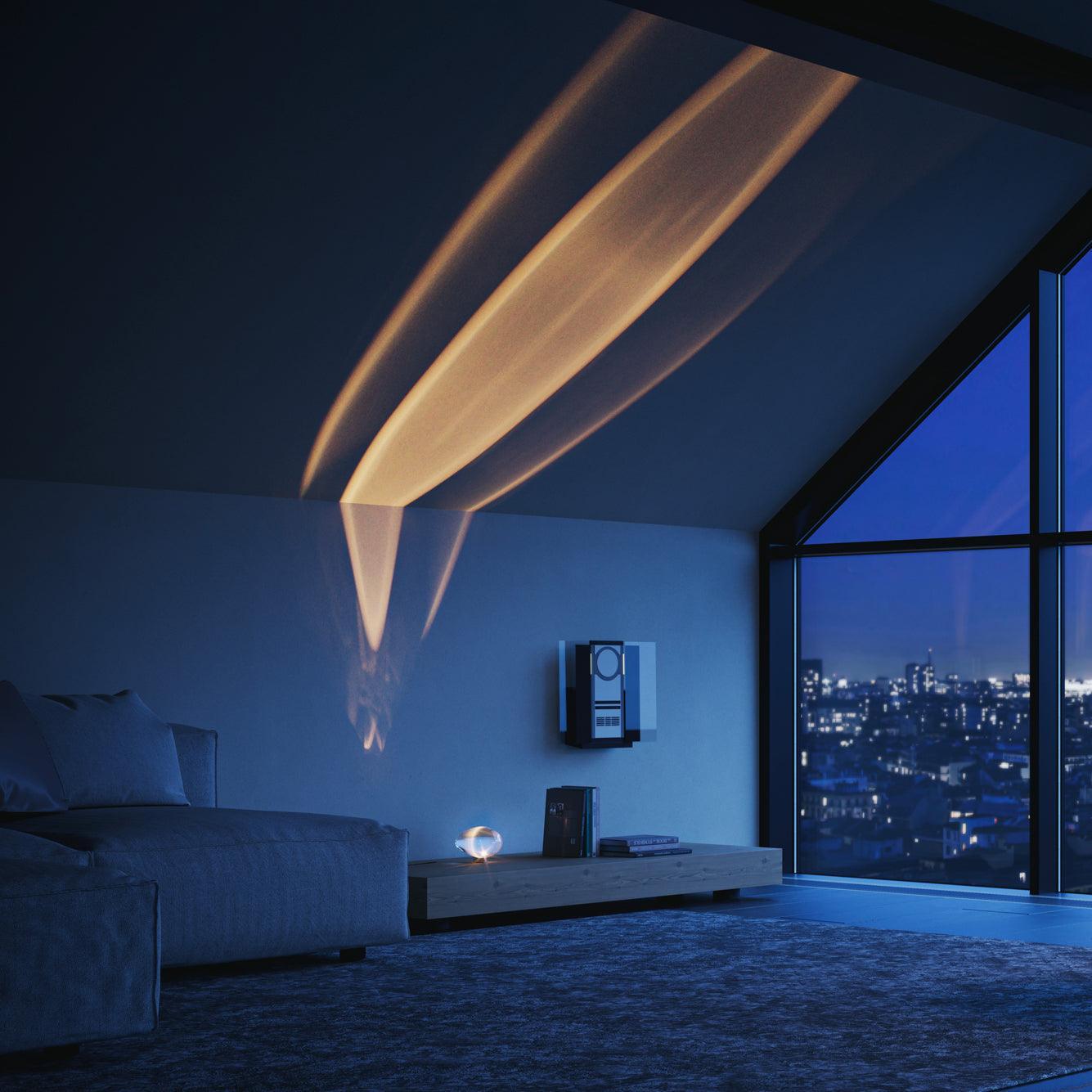 Marsman tafellamp LED kristalglas chroom binnen sfeerverlichting designlamp projectie lamp modern interieur nachtkastje dressoir verlichting | Sansoti