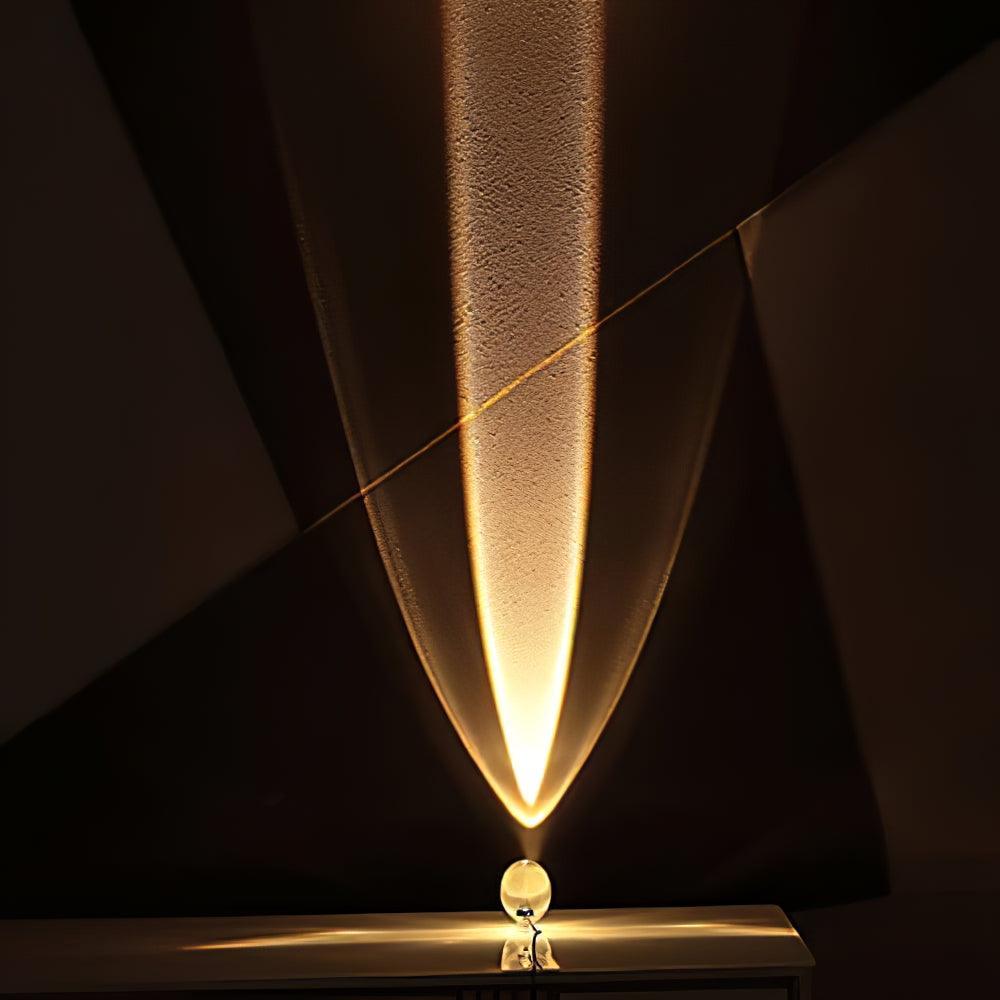 Marsman tafellamp LED kristalglas chroom binnen sfeerverlichting designlamp projectie lamp modern interieur nachtkastje dressoir verlichting | Sansoti