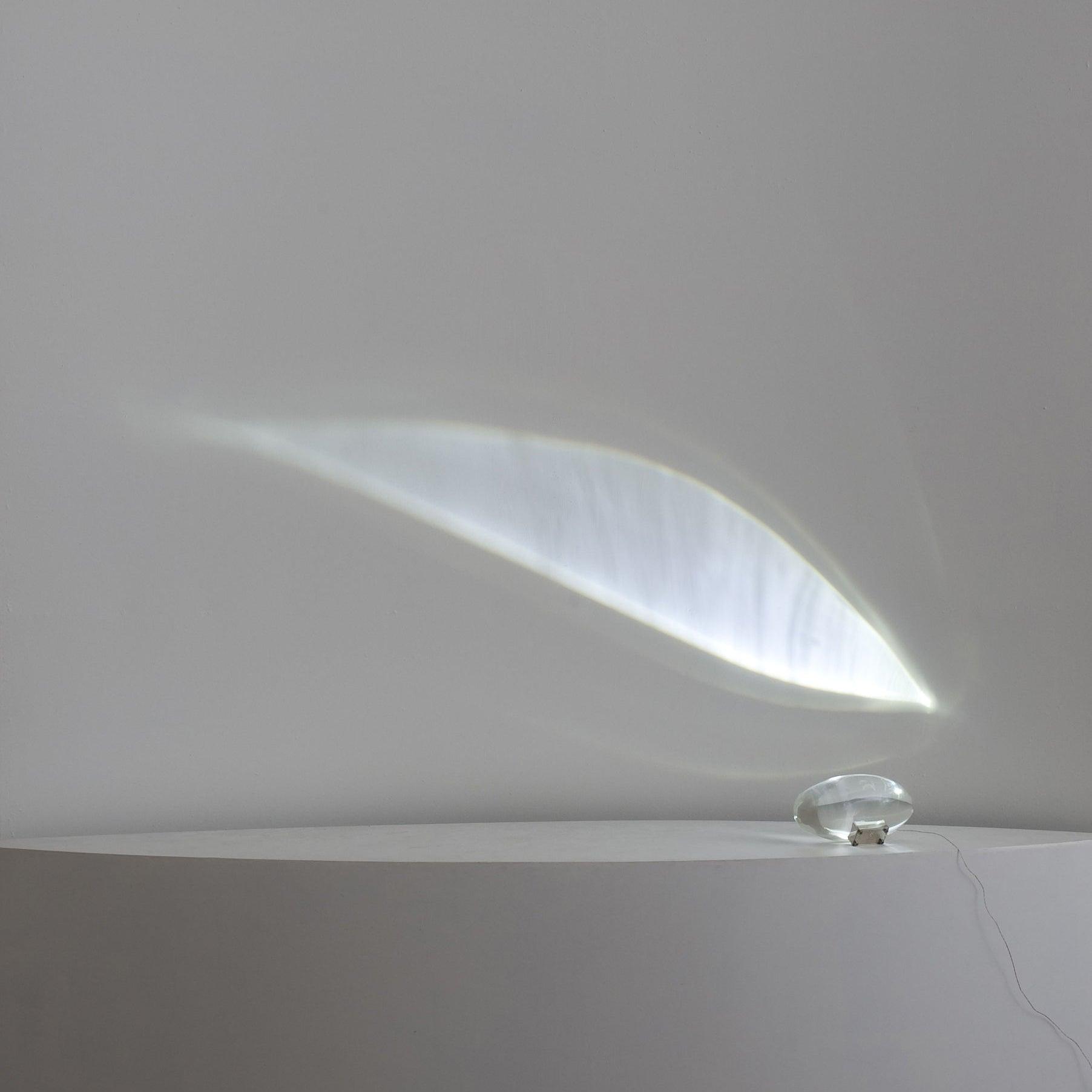 Marsman tafellamp LED kristalglas chroom binnen sfeerverlichting designlamp projectie lamp modern interieur nachtkastje dressoir verlichting | Sansoti