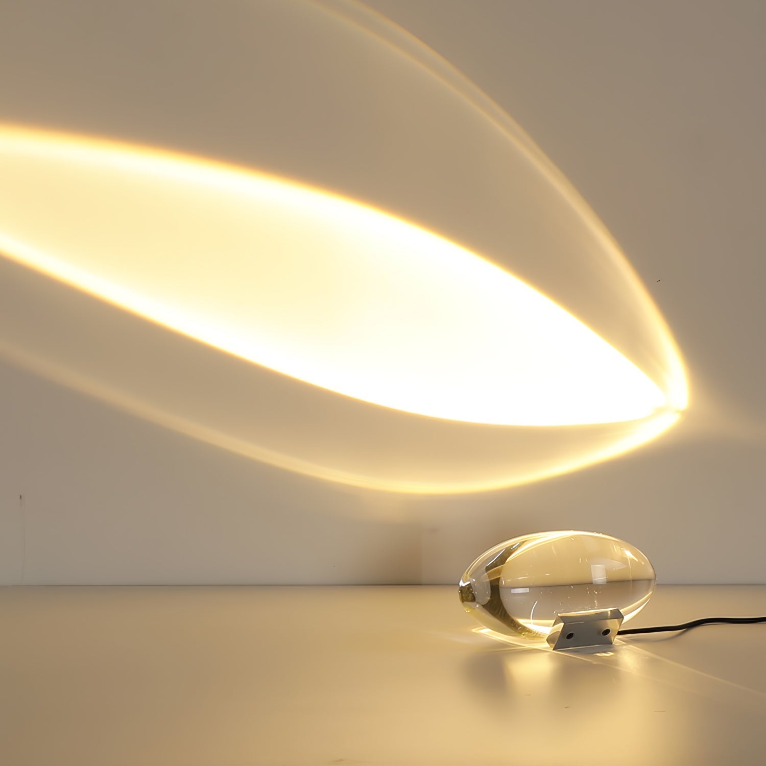 Marsman tafellamp LED kristalglas chroom binnen sfeerverlichting designlamp projectie lamp modern interieur nachtkastje dressoir verlichting | Sansoti