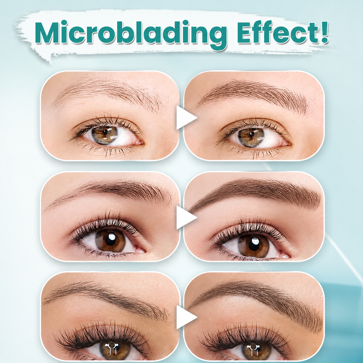 Wenkbrauwpotlood met 4 Punten Waterdichte Microblading Styling Pen voor Natuurlijke Haarlook Duurzaam tot 36 Uur Langdurig | Sansoti