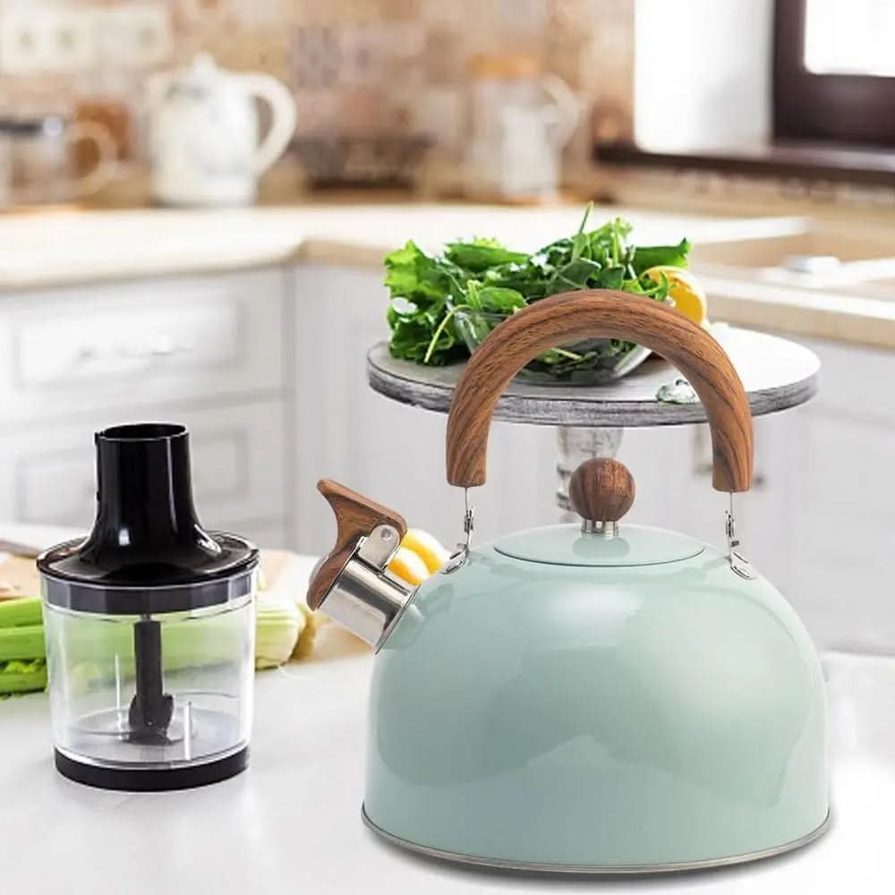 Edelstahl-Flötenkessel 2.5L Für Induktion geeignet Ergonomischer Griff Hitzebeständig Stilvolles Design Wasserkessel | Sansoti