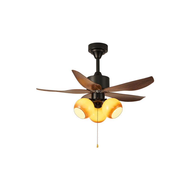 Florence Blossom Plafondventilator met Verlichting 90cm Houtnerf 6-Snelheden DC Motor | Sansoti