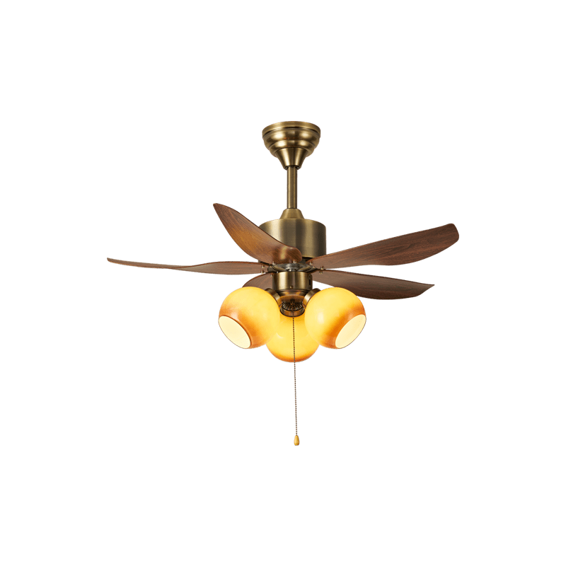 Florence Blossom Plafondventilator met Verlichting 90cm Houtnerf 6-Snelheden DC Motor | Sansoti