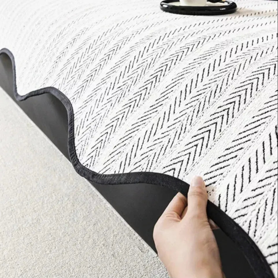 Herringbone Bankhoes met Scallop Rand – Beschermhoes voor Alle Seizoenen – Microvezel | Sansoti