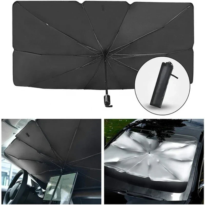 Opvouwbare Voorruit Zonwering Auto Parasol UV Bescherming Zonnescherm Warmte Reflectie Compacte Opslag | Sansoti