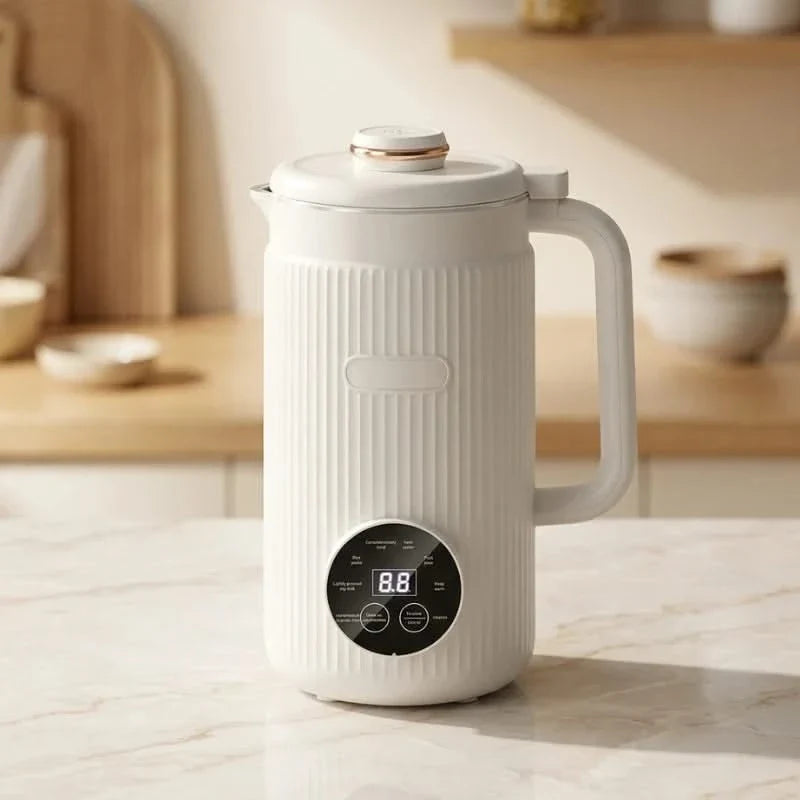 Multifunctional Soy Milk Blender with Heating Function 1.2L Stainless Steel Kitchen Appliance 8 Programs | Sansoti