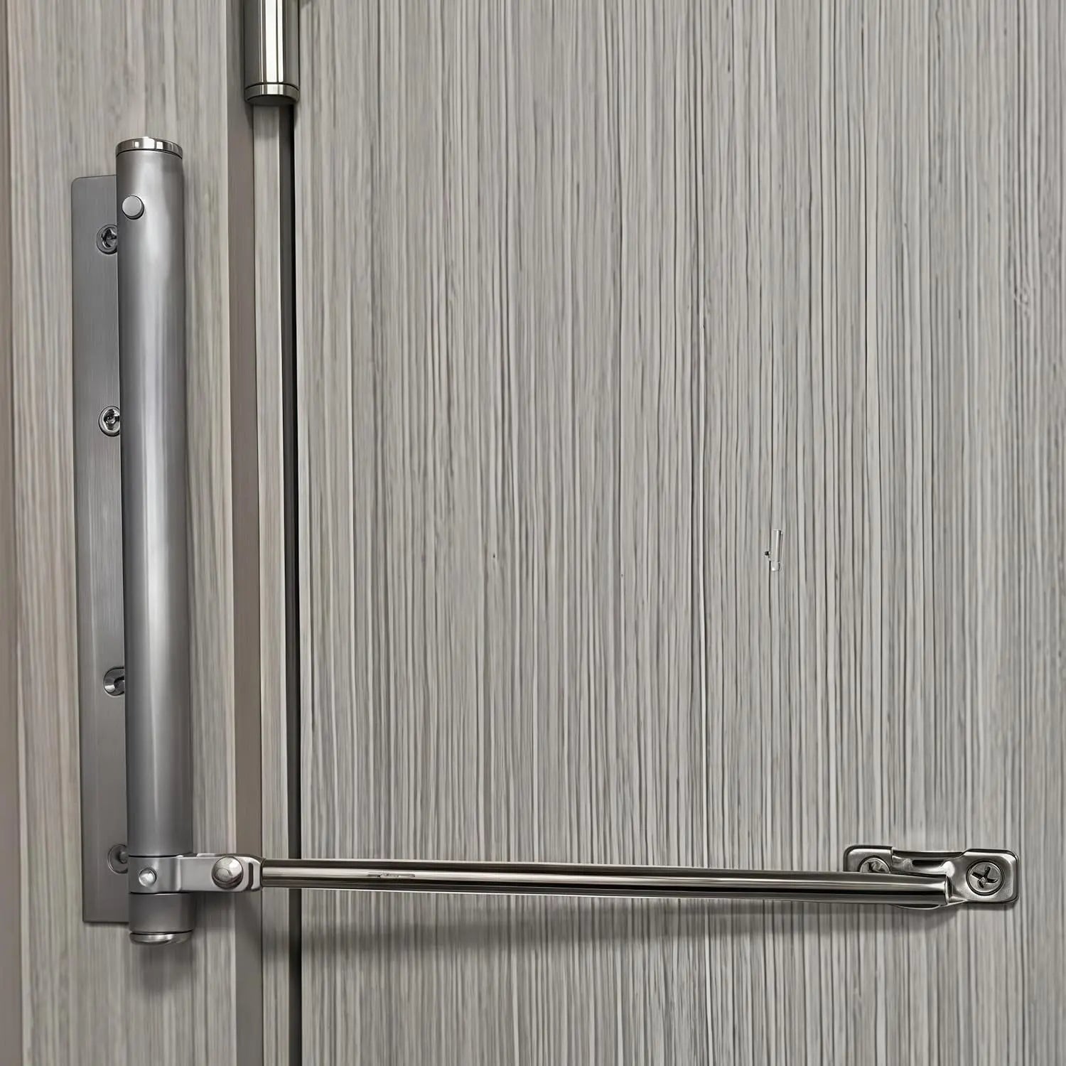 Automatische Deurdranger Edelstaal 4 Snelheidsstanden 18,5x17,5cm Zacht Sluitend Deur Sluiter Woonkamer Slaapkamer Kantoor Links Rechts Universeel | Sansoti