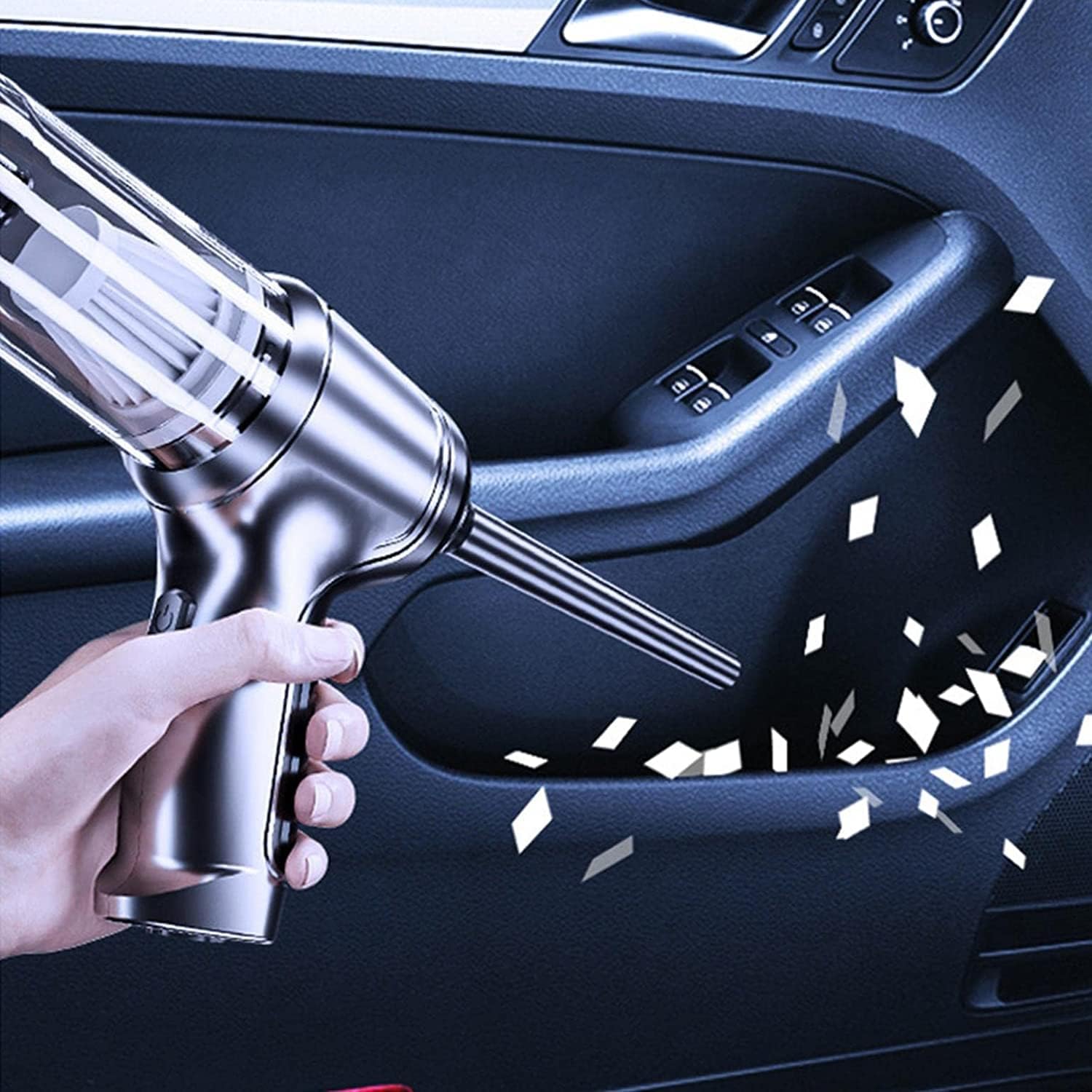 Draadloze Handstofzuiger met Krachtige Zuigkracht voor Auto en Huis | Sansoti
