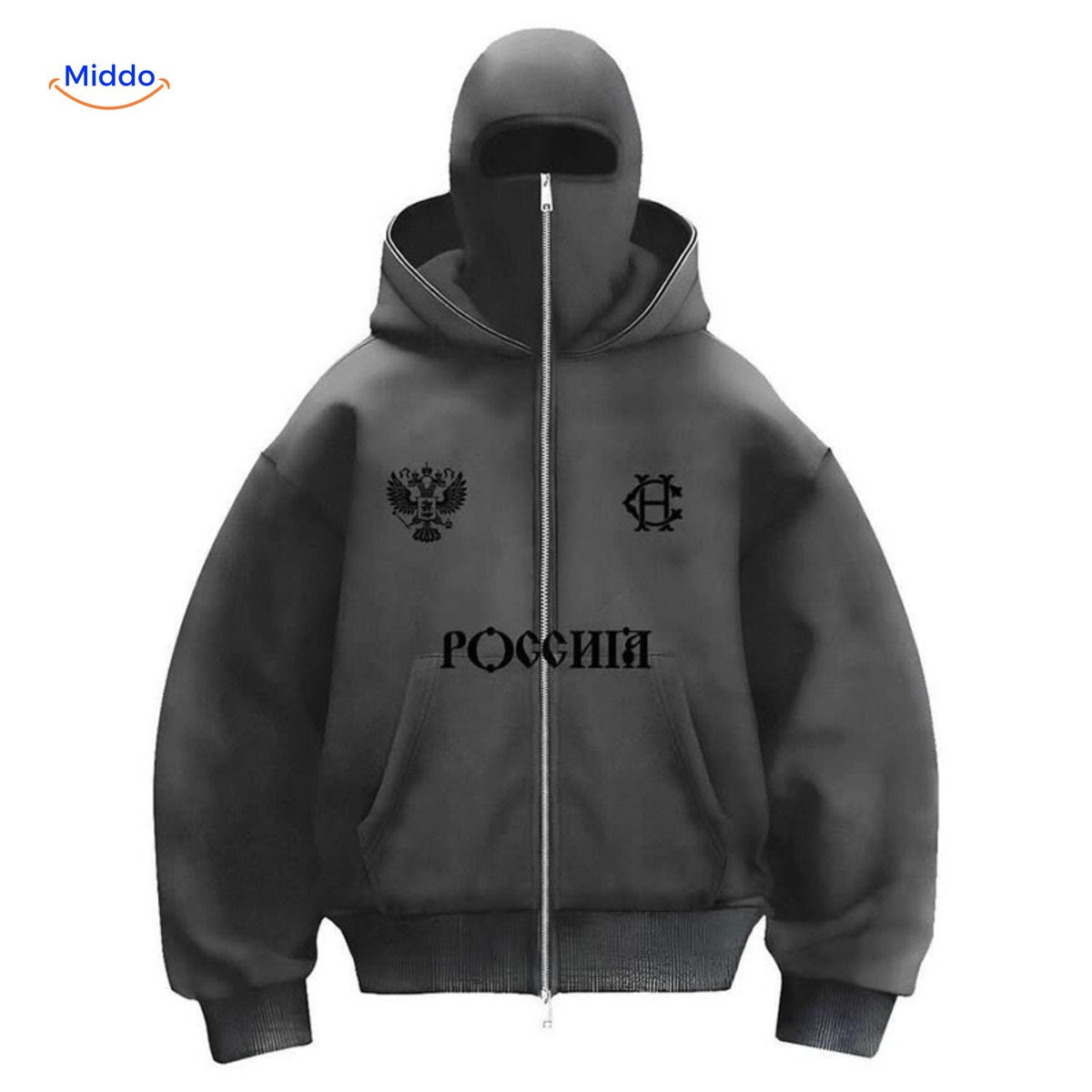 Katoenen Hoodie met Dubbele Capuchon Unisex Herfst Winter Streetwear Zachte Sweater Casual Comfortabel Outfit | Sansoti