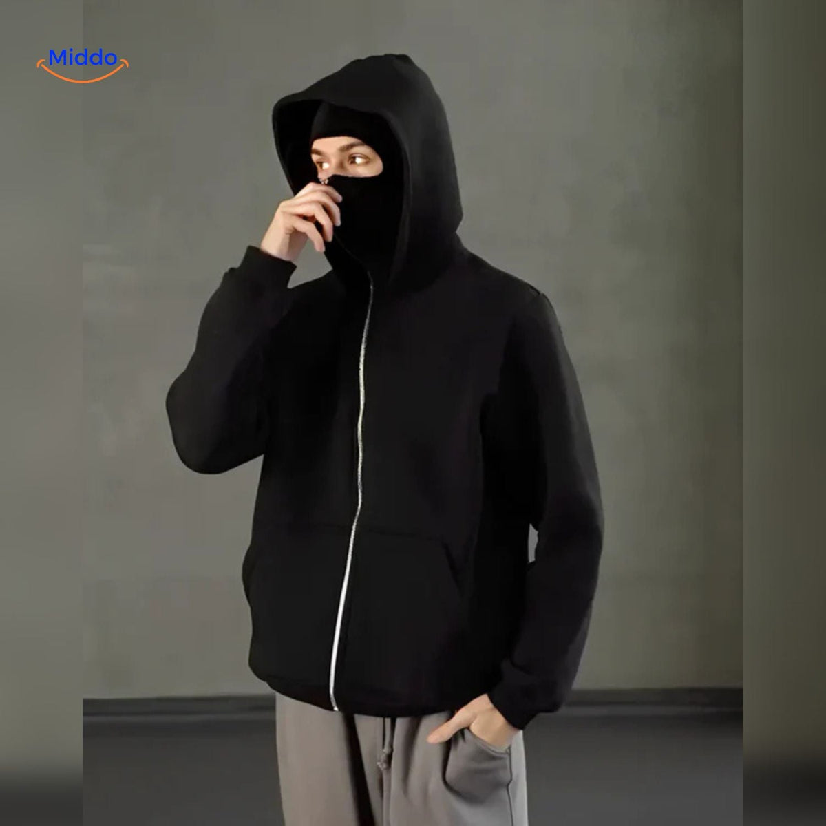 Katoenen Hoodie met Dubbele Capuchon Unisex Herfst Winter Streetwear Zachte Sweater Casual Comfortabel Outfit | Sansoti