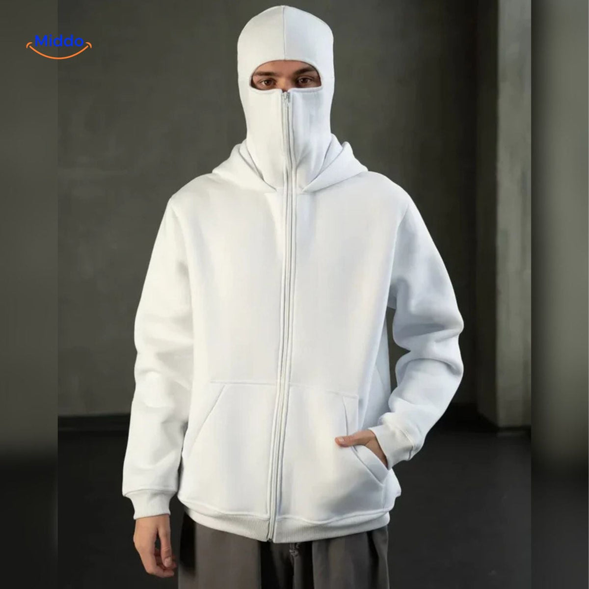 Katoenen Hoodie met Dubbele Capuchon Unisex Herfst Winter Streetwear Zachte Sweater Casual Comfortabel Outfit | Sansoti