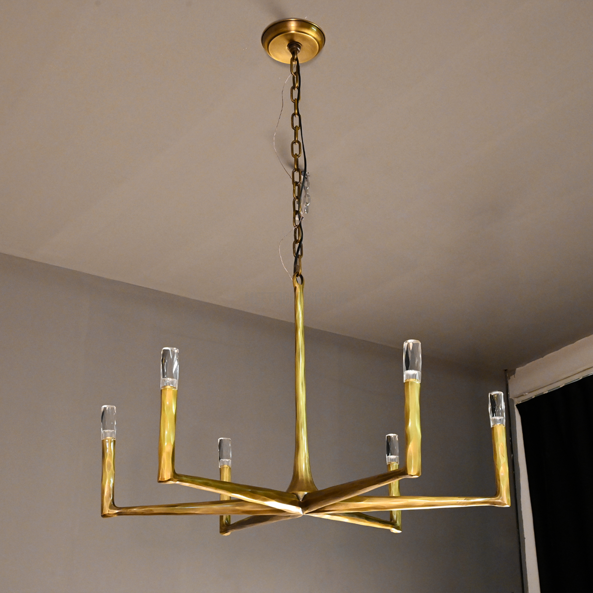 Ronde Smeedijzeren Kroonluchter 36-72 inch Messing Brons Tin Eetkamer Woonkamer Sfeerlicht Hanglamp Nostalgisch | Sansoti