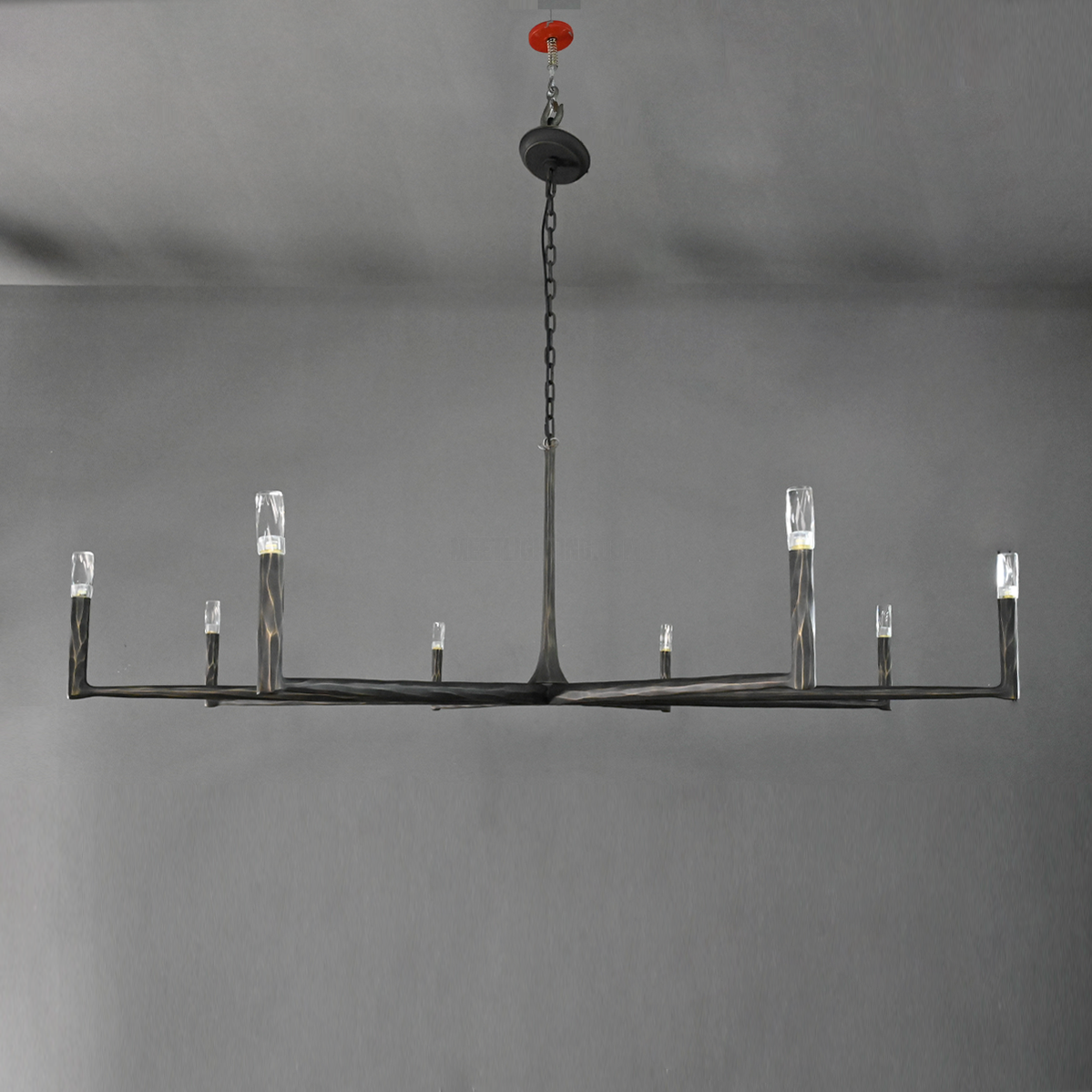 Ronde Smeedijzeren Kroonluchter 36-72 inch Messing Brons Tin Eetkamer Woonkamer Sfeerlicht Hanglamp Nostalgisch | Sansoti