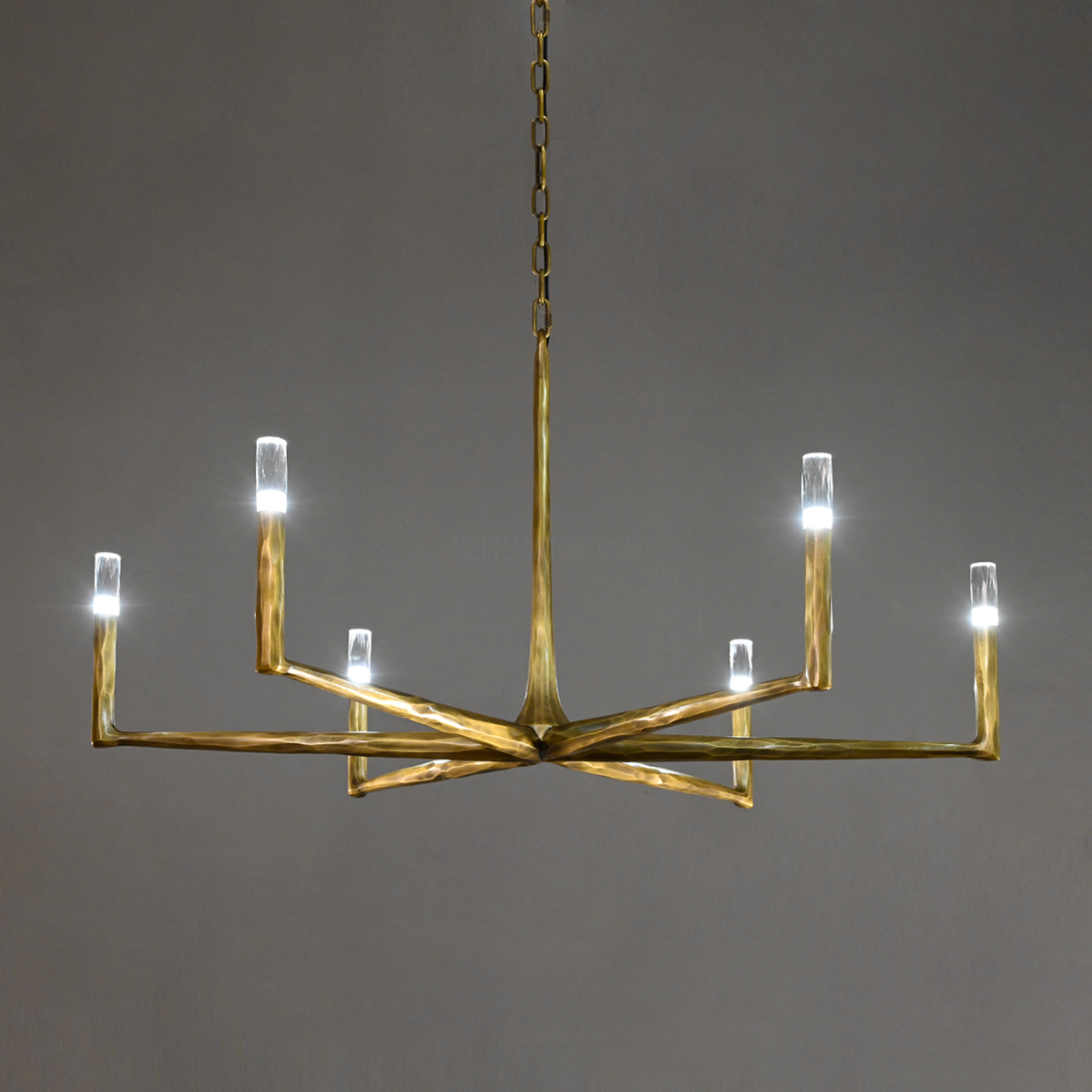 Ronde Smeedijzeren Kroonluchter 36-72 inch Messing Brons Tin Eetkamer Woonkamer Sfeerlicht Hanglamp Nostalgisch | Sansoti