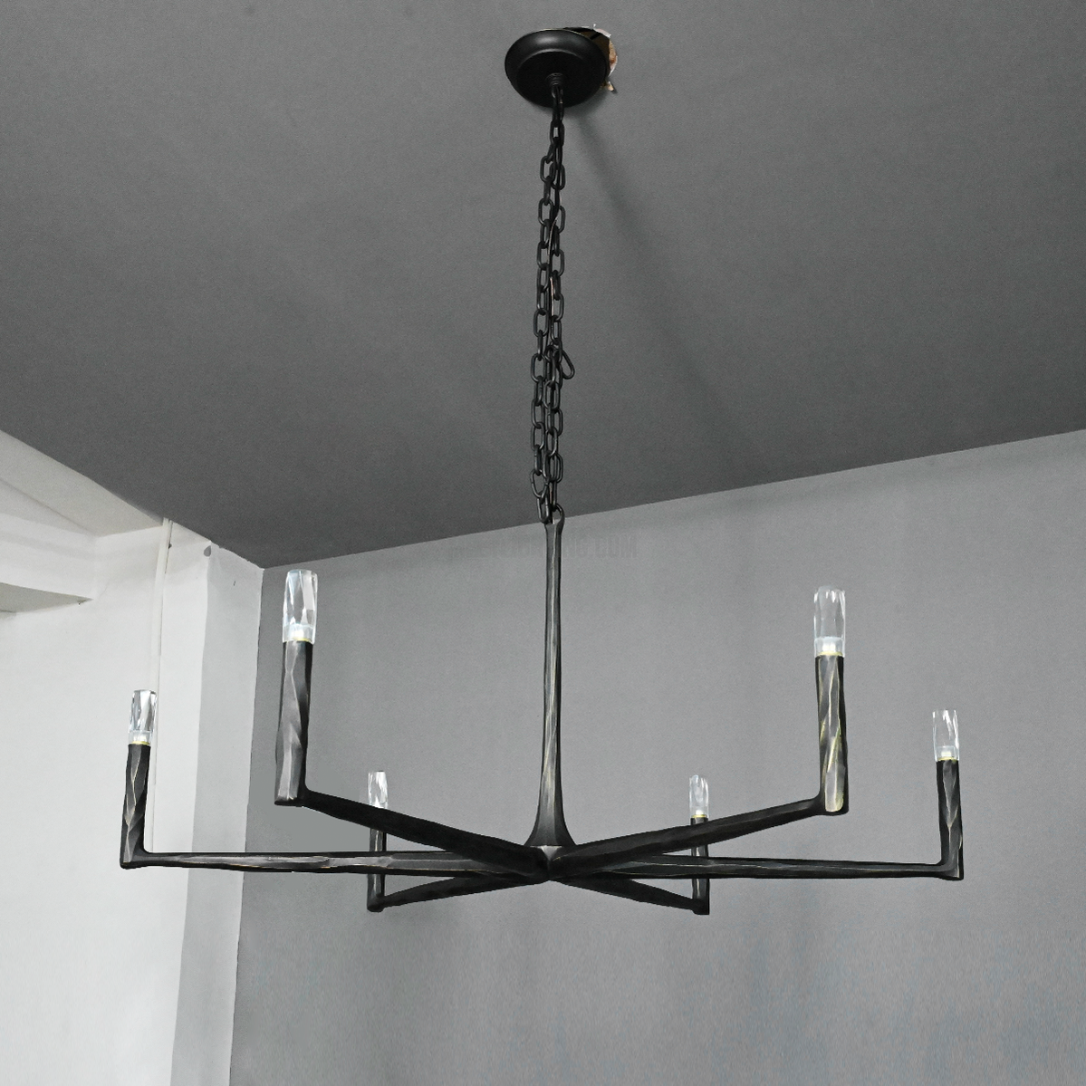 Ronde Smeedijzeren Kroonluchter 36-72 inch Messing Brons Tin Eetkamer Woonkamer Sfeerlicht Hanglamp Nostalgisch | Sansoti