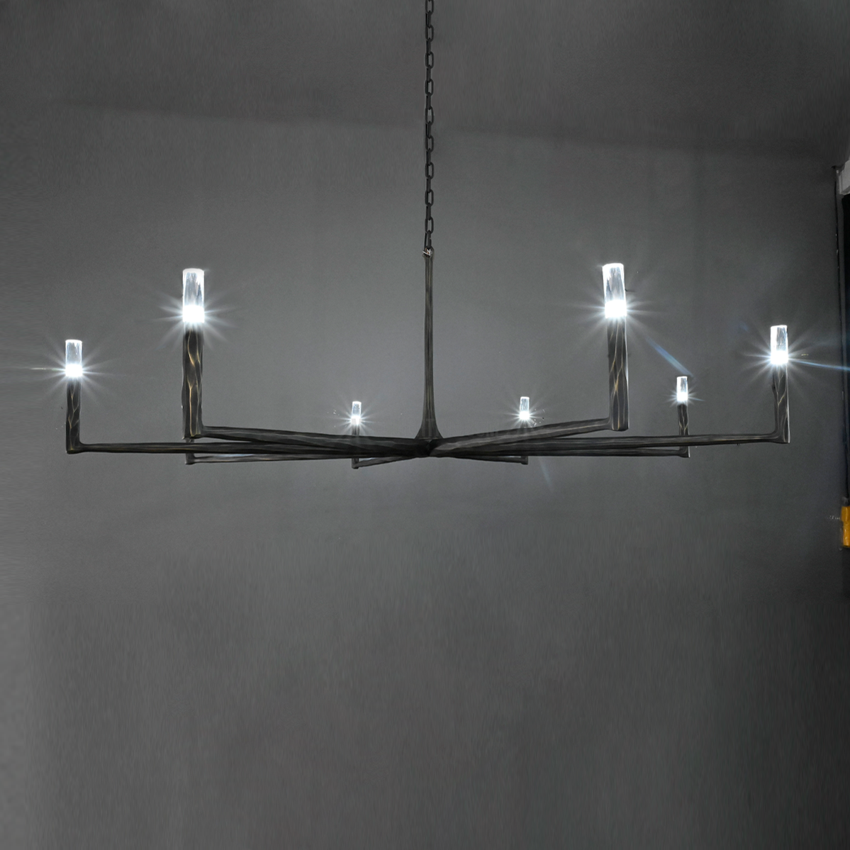 Ronde Smeedijzeren Kroonluchter 36-72 inch Messing Brons Tin Eetkamer Woonkamer Sfeerlicht Hanglamp Nostalgisch | Sansoti
