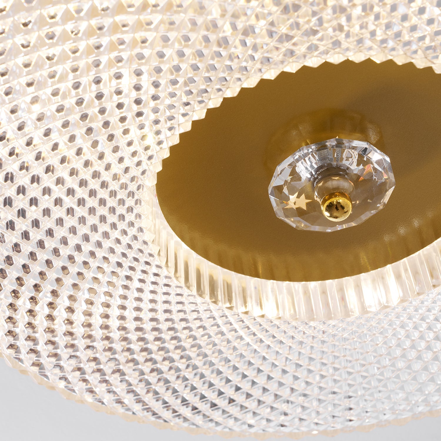 LED Plafondlamp Rond IJzer Acryl Dimbaar 3000K 4000K 6000K Zwart Wit Goud | Sansoti