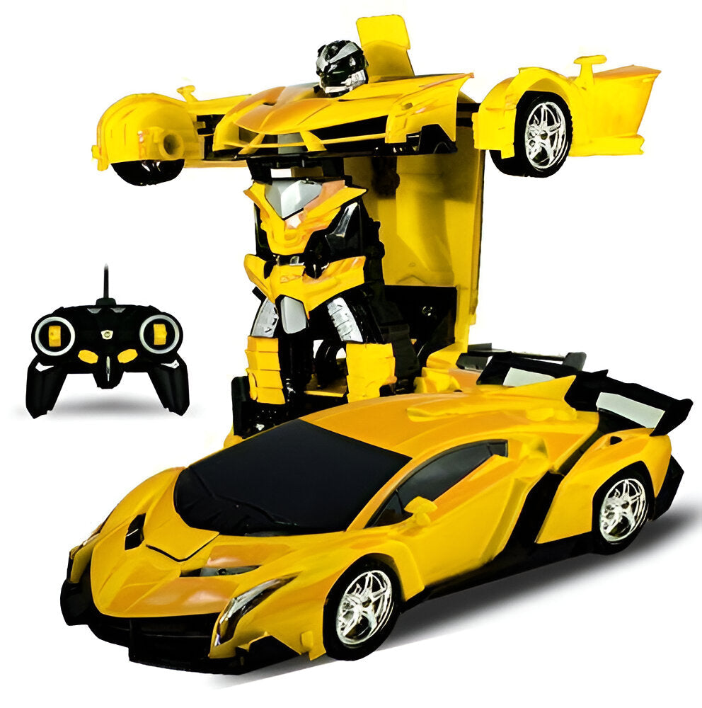 Voiture robot télécommandée transformable 2-en-1, jouet d’action pour enfants | Sansoti