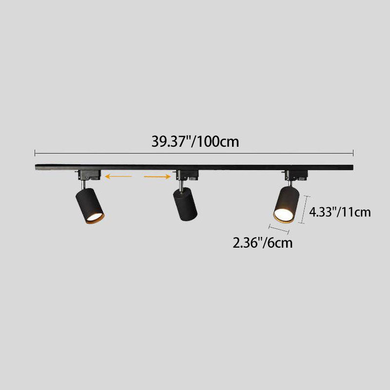 Moderne led railverlichting met verstelbare spots (3–5 lichtpunten) – plafondrail | Sansoti