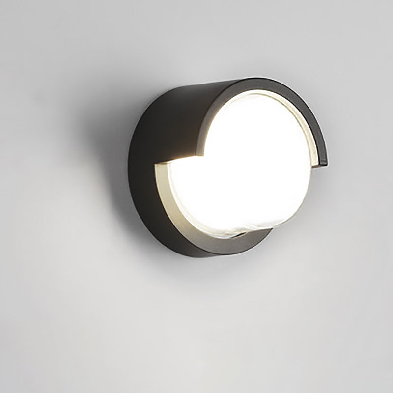 Wandlamp Voor Buiten LED Rond of Vierkant Zwart of Wit 3W-8W IP54 Gevel Terras Moderne Buitenverlichting | Sansoti