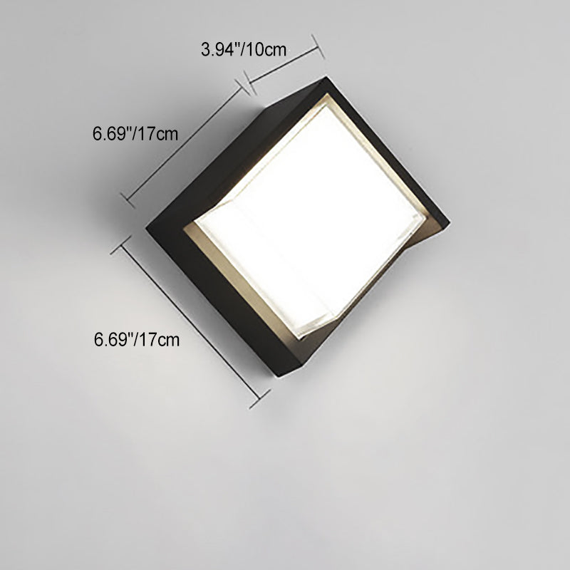 Wandlamp Voor Buiten LED Rond of Vierkant Zwart of Wit 3W-8W IP54 Gevel Terras Moderne Buitenverlichting | Sansoti