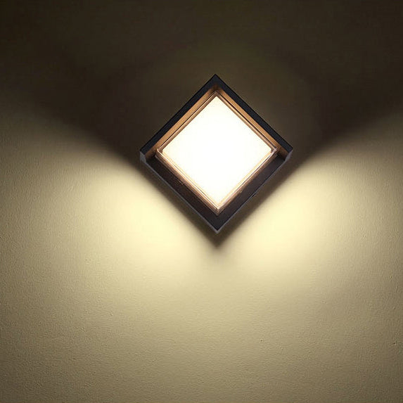 Wandlamp Voor Buiten LED Rond of Vierkant Zwart of Wit 3W-8W IP54 Gevel Terras Moderne Buitenverlichting | Sansoti