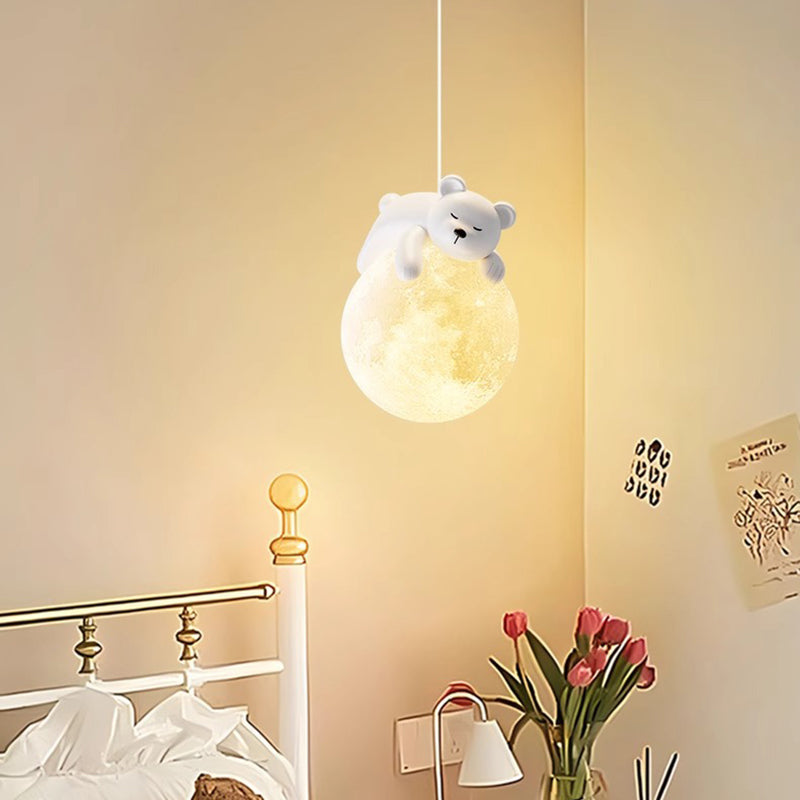 Scandinavisch Dierenlampje met Cartoon Design – Minimalistische Kinderkamer Hanglamp met E9 Fitting | Sansoti