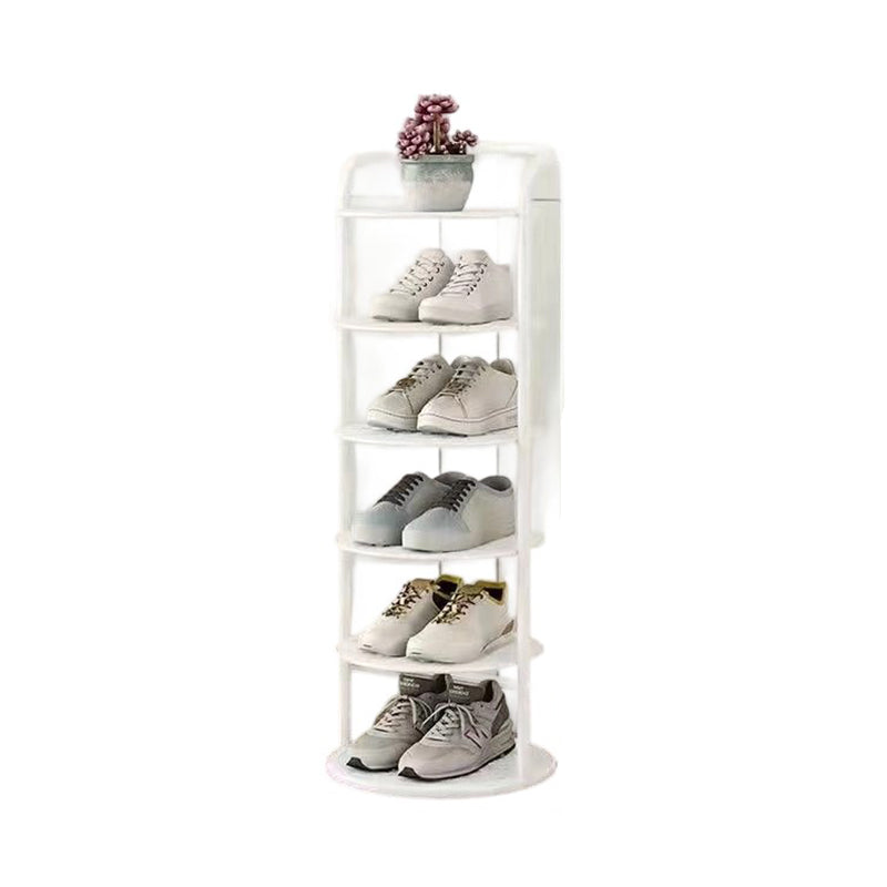 Étagère à chaussures ronde en métal, 5 à 8 niveaux, noire, blanche ou dorée, pour entrée, vestiaire et chambre, gain de place, style minimaliste | Sansoti
