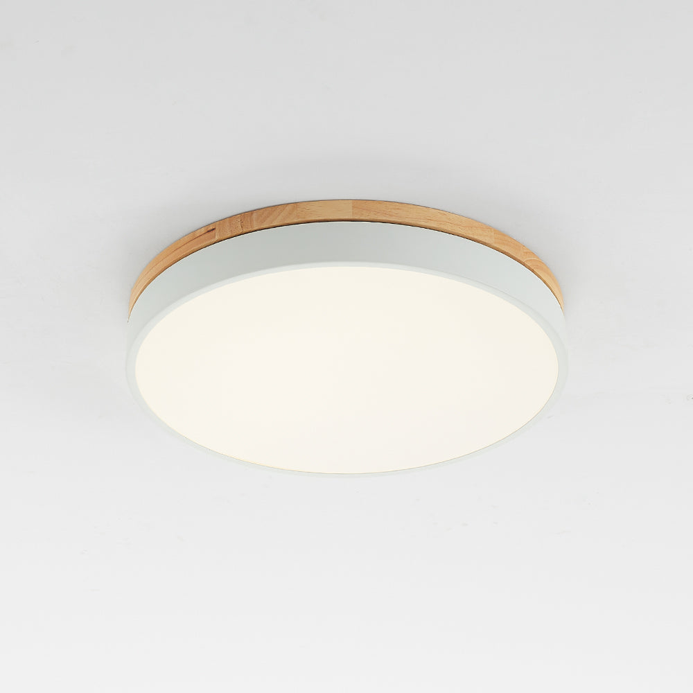 Runde dimmbare LED-Deckenleuchte mit 3 Lichteinstellungen, modernes Design für Wohnzimmer, Schlafzimmer, Küche und Flur | Sansoti