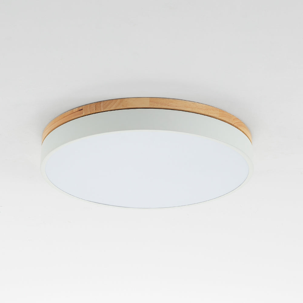 Runde dimmbare LED-Deckenleuchte mit 3 Lichteinstellungen, modernes Design für Wohnzimmer, Schlafzimmer, Küche und Flur | Sansoti