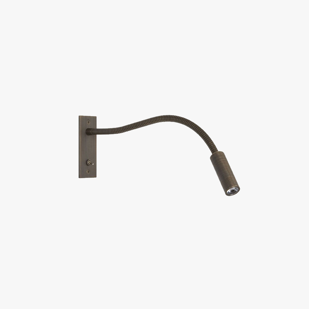 Adjustable Wall Lamp LED Reading Light Metal Bedroom Minimalist Lighting Bedside Lamp Dimmable Ambience | Sansoti