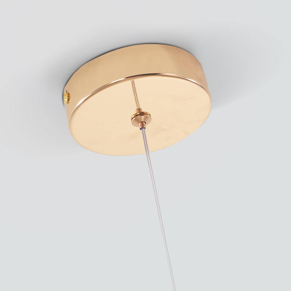 Pendelleuchte Kristall Goldfarben Modernes Design 1-3-5 Lichtquellen Esszimmer Wohnzimmer Dekorativ Stimmungsvolles Licht Elegant | Sansoti