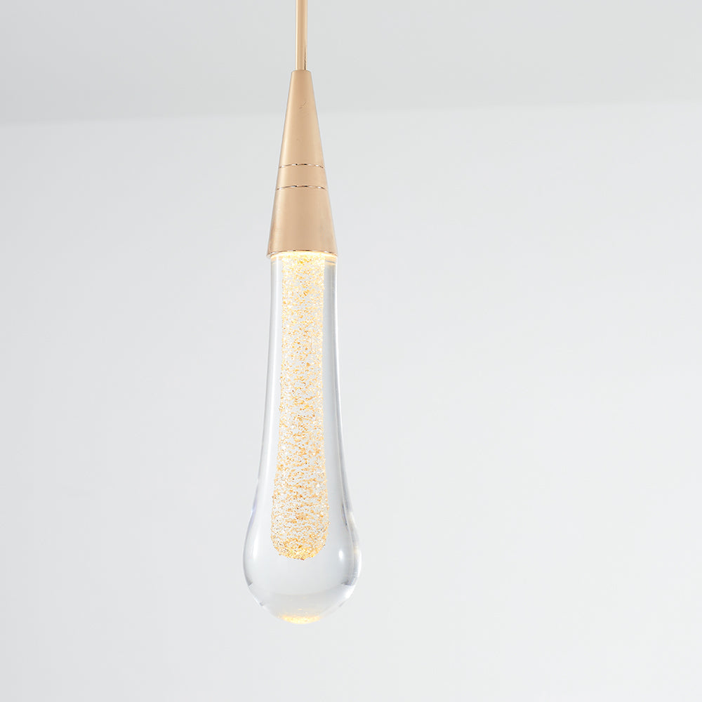 Pendelleuchte Kristall Goldfarben Modernes Design 1-3-5 Lichtquellen Esszimmer Wohnzimmer Dekorativ Stimmungsvolles Licht Elegant | Sansoti
