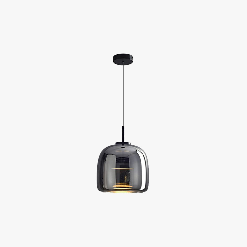 Rookglas Hanglamp Minimalistisch Design Dimbaar E27 Fitting Eettafel Woonkamer Plafondverlichting Eetkamer | Sansoti